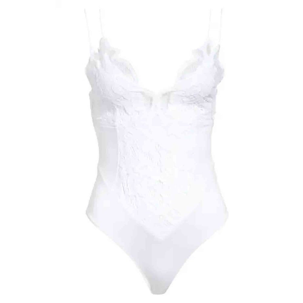NWT Free People Intimately FP Adelle Lace Bodysuit in White size M